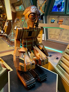 Robot terminé sur le plateau de tournage